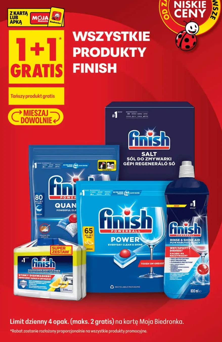 Produkty Finish +5 wariantów