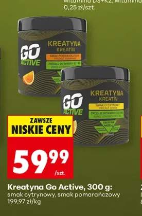 Kreatyna Go Active smak cytrynowy +1 wariant