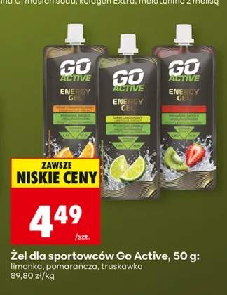 Żel dla sportowców Go Active truskawka +2 warianty