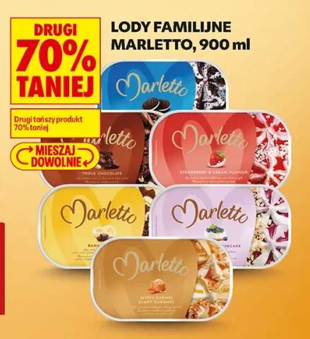 Lody familijne Marletto Triple Chocolate +2 warianty