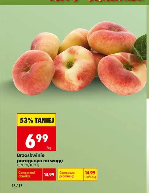 Brzoskwinie paraguayo na wagę
