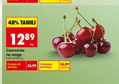 Czereśnie na wagę