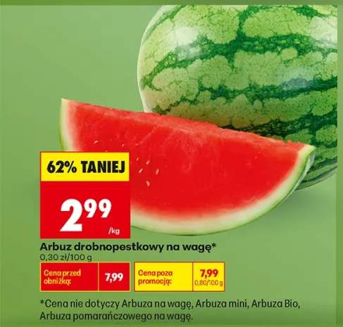 Arbuz drobnopestkowy na wagę