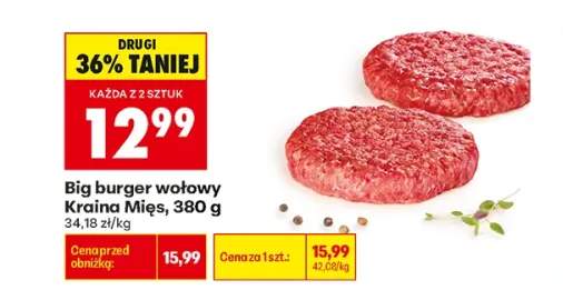Big burger wołowy Kraina Mięs
