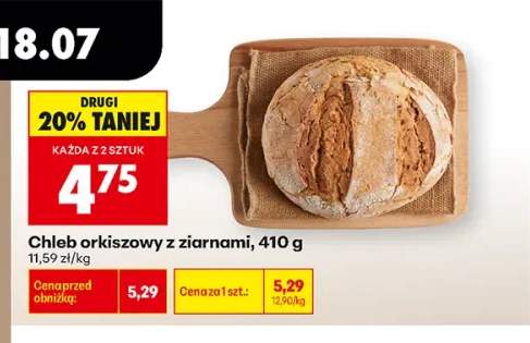 Chleb orkiszowy z ziarnami
