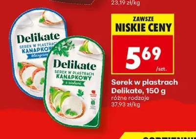 Serek w plastrach kanapkowy klasyczny Delikate