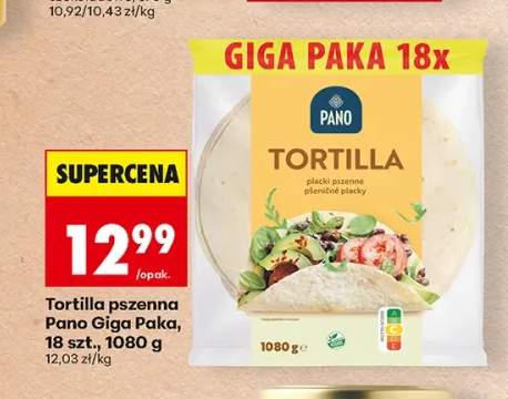 Tortilla pszenna Pano Giga Paka 18-pak
