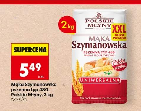 Mąka pszenna Szymanowska typ 480 Polskie Młyny