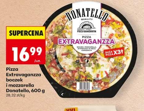 Pizza Extravaganzza boczek i mozzarella Donatello