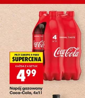 Napój gazowany Coca-Cola 4-pak 1 l