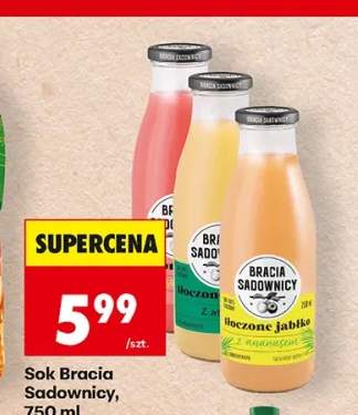 Sok Bracia Sadownicy tłoczone jabłko z ananasem +2 warianty