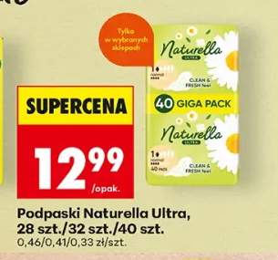 Podpaski Naturella Ultra Giga Pack 40 szt. +1 wariant