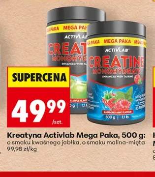 Kreatyna Activlab Creatine Monohydrate o smaku malina-mięta Mega Paka +1 wariant