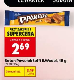 Baton Pawełek toffi E.Wedel
