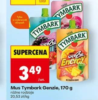Mus Tymbark Genzie Truskawka +2 warianty