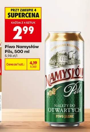 Piwo Namysłów Pils