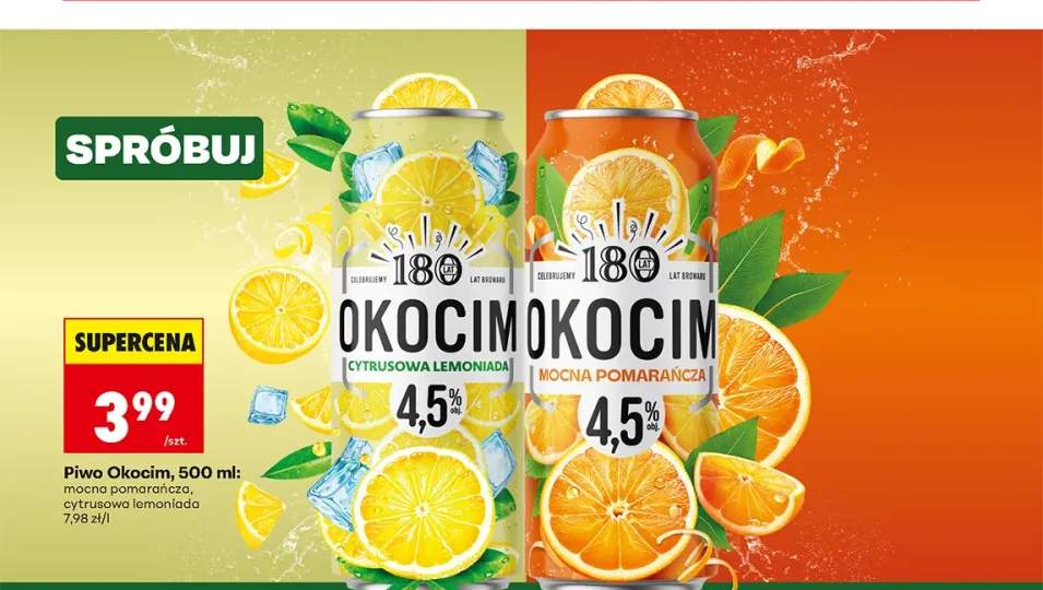Piwo Okocim Cytrusowa Lemoniada +1 wariant