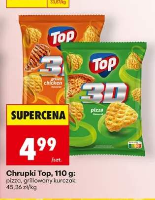 Chrupki Top 3D o smaku pizza +1 wariant