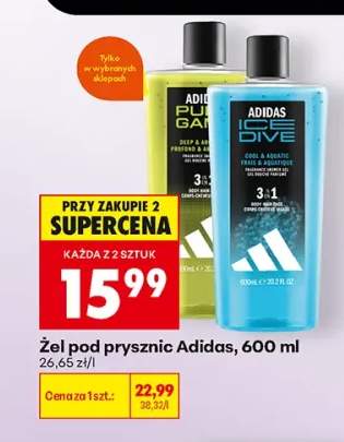 Żel pod prysznic Adidas Pure Game +1 wariant