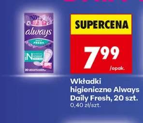 Wkładki higieniczne Always Daily Fresh
