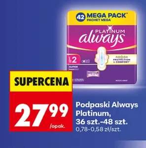 Podpaski Always Platinum