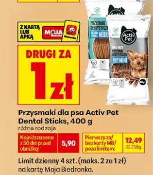 Przysmaki dla psa Activ Pet Dental Sticks