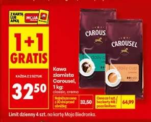 Kawa ziarnista Carousel Crema +1 wariant