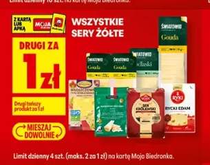 Ser żółty Rycki Edam Ryki +2 warianty