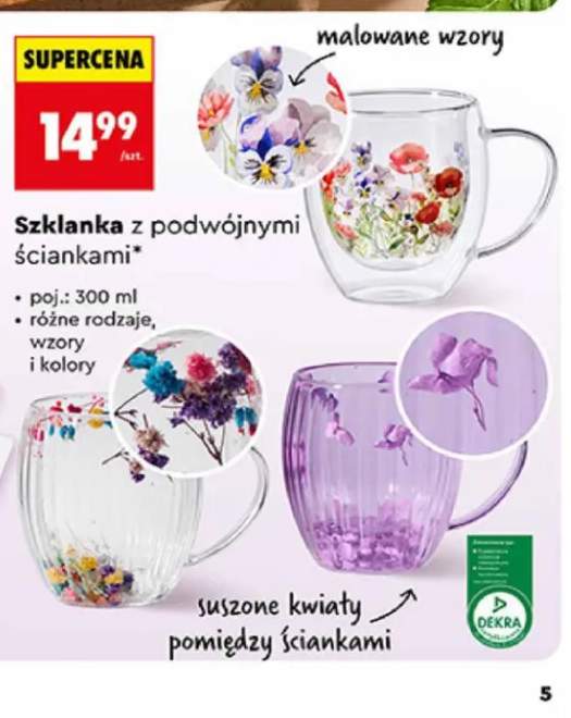 Szklanka z podwójnymi ściankami 300 ml