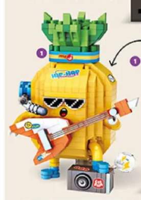 Klocki EleFun Hip-Hop Ananas