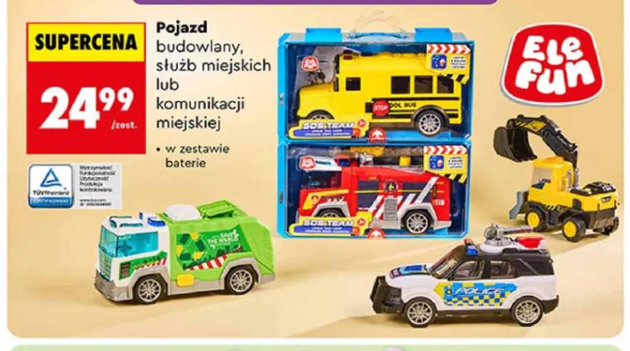 Pojazd budowlany Ele Fun +2 warianty