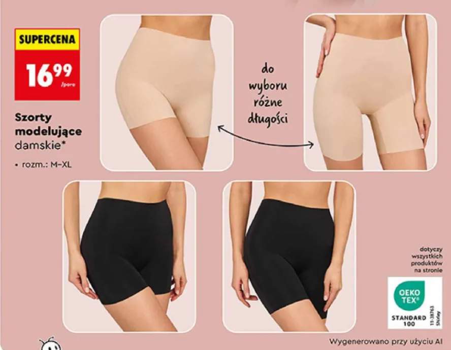Szorty modelujące damskie Clevé