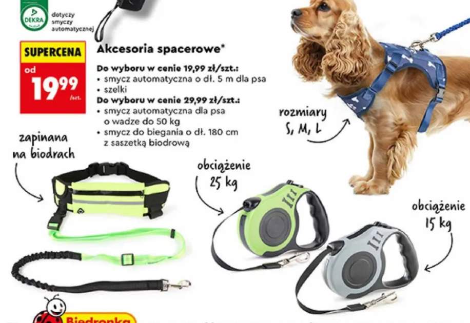 Smycz automatyczna dla psa do 50 kg Activ'Pet +3 warianty
