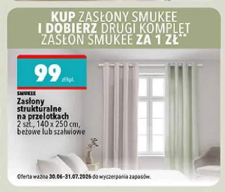 Zasłony strukturalne na przelotkach Smukee