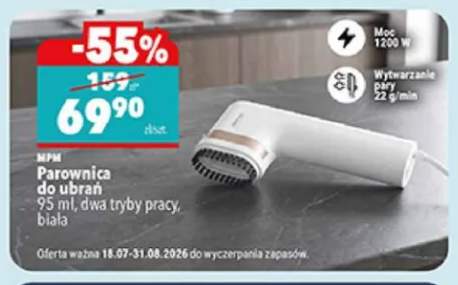 Parownica do ubrań MPM