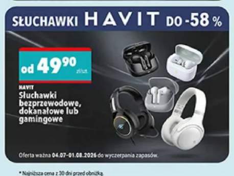 Słuchawki bezprzewodowe dokanałowe Havit