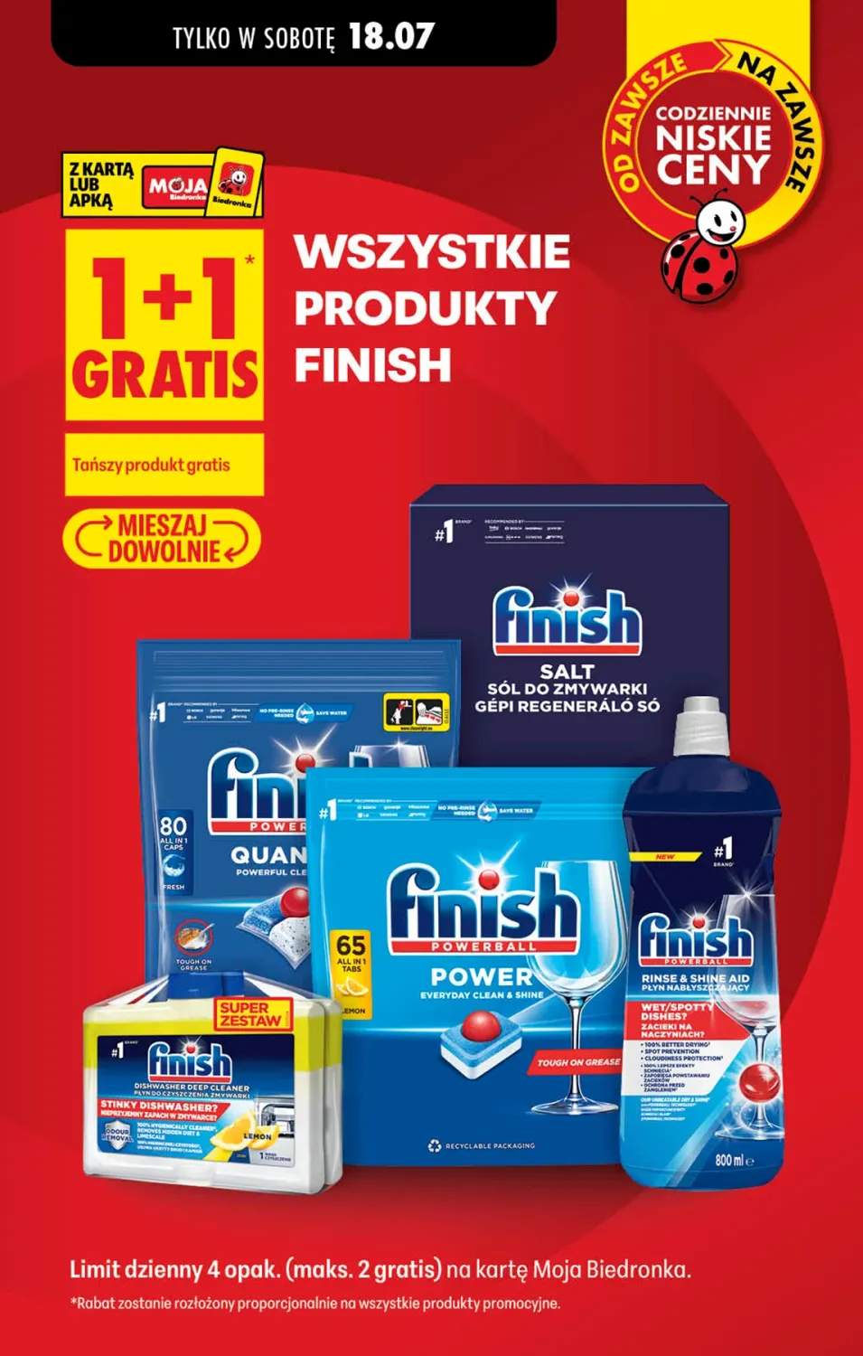 Produkty Finish +5 wariantów