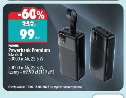 Powerbank Premium Patona Stark 4 30000mAh +1 wariant