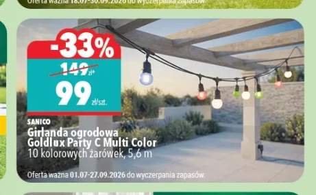 Girlanda ogrodowa Sanico Goldlux Party C Multi Color