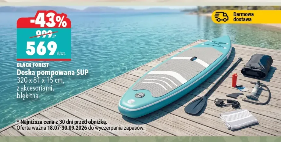 Deska pompowana SUP Black Forest