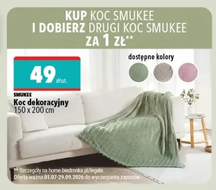 Koc dekoracyjny Smukee 150x200 cm