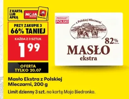Masło ekstra z Polskiej Mleczarni
