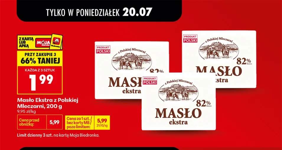 Masło Ekstra z Polskiej Mleczarni