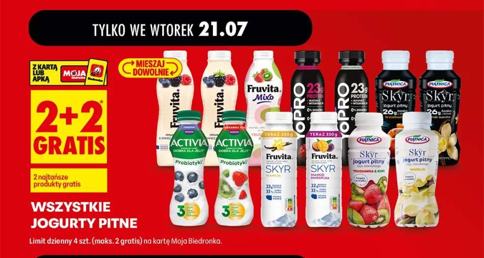 Jogurty pitne +8 wariantów