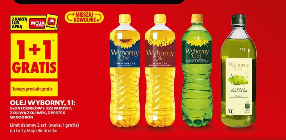 Olej słonecznikowy Wyborny +2 warianty