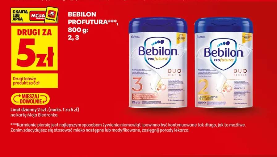 Mleko modyfikowane Bebilon Profutura 3 Duo Biotik +1 wariant