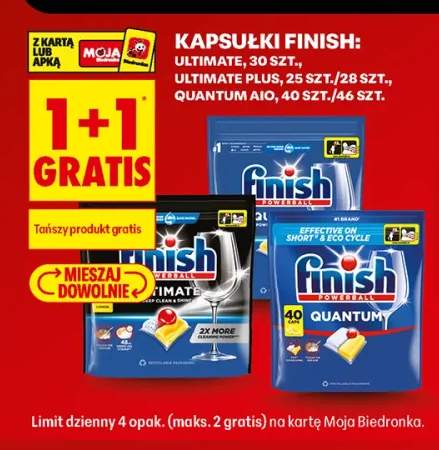 Kapsułki do zmywarki Finish Ultimate +2 warianty