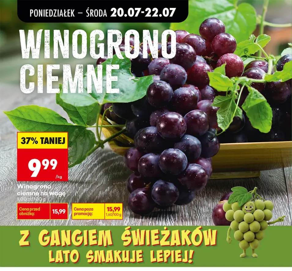 Winogrono ciemne na wagę