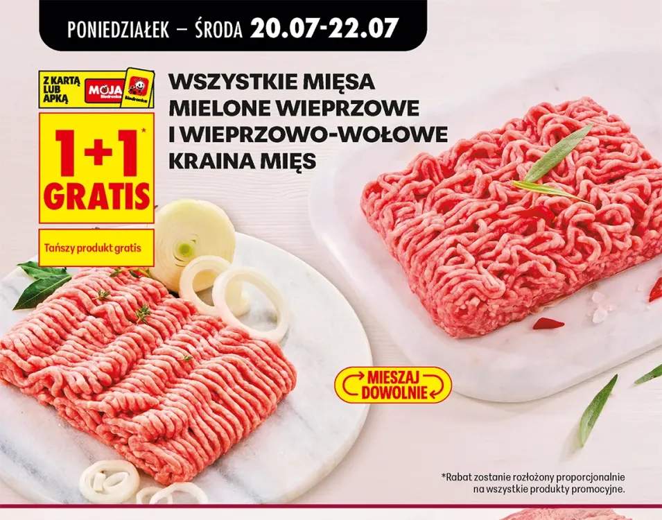 Mięsa mielone wieprzowe i wieprzowo-wołowe Kraina Mięs +2 warianty