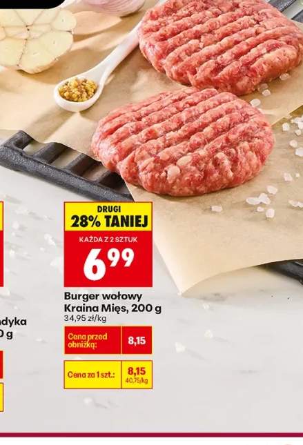 Burger wołowy Kraina Mięs